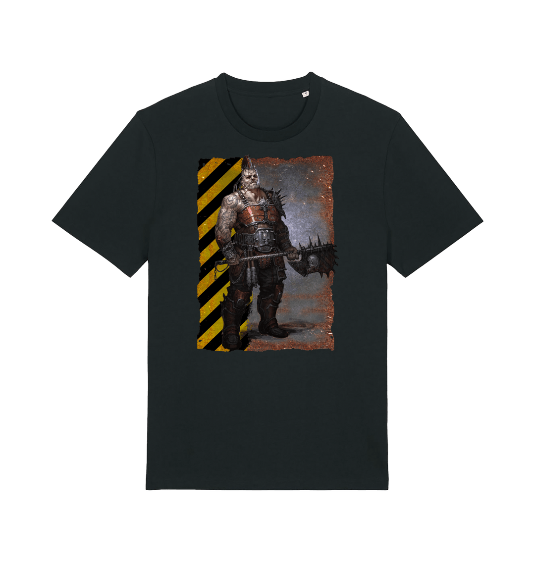 Black Printed T-shirt Front